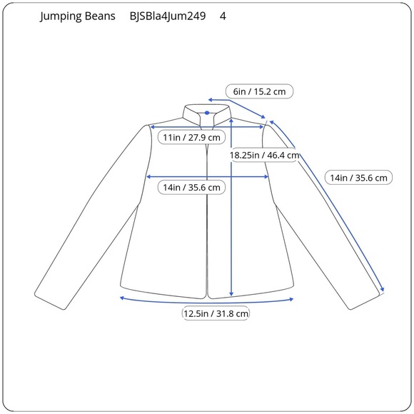 Jumping Beans Toddler 3/4 Zippered Fleece Jacket - Picture 4 of 4